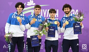 Italy’s under-20s win epee gold at fencing championship in Riyadh