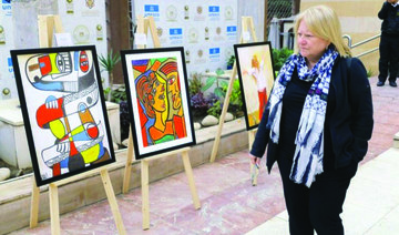 Saudi artist Heba Ismail showcased her work at the Outer Edge Innovation Summit in Riyadh recently. (Supplied)